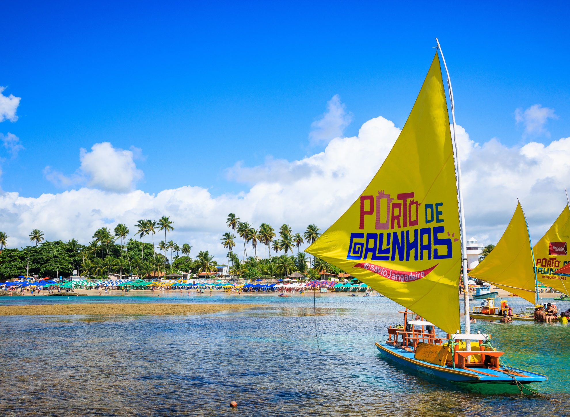 Jangada em Porto de Galinhas